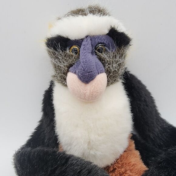 Wild Republic Hanging Monkey Plush Stuffed Animal 17" Brown Legs Vintage 1999 - Picture 3 of 9